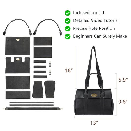 Genuine Leather DIY Handbag Kit-Solace Leather DB507
