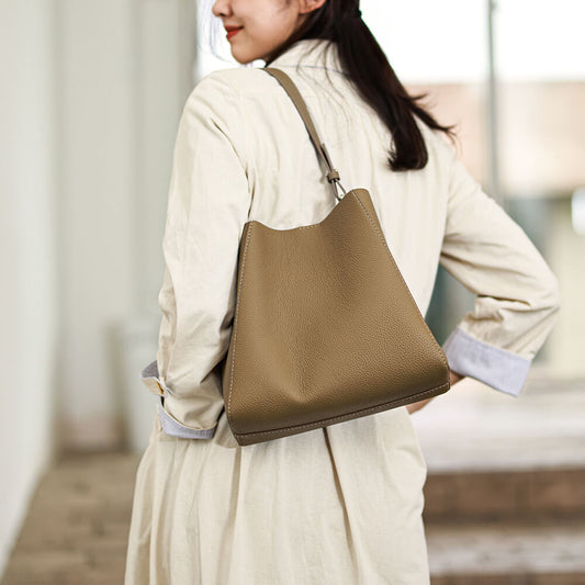Top-Grain Leather DIY Tote Bag Kit-Solace Leather DB728