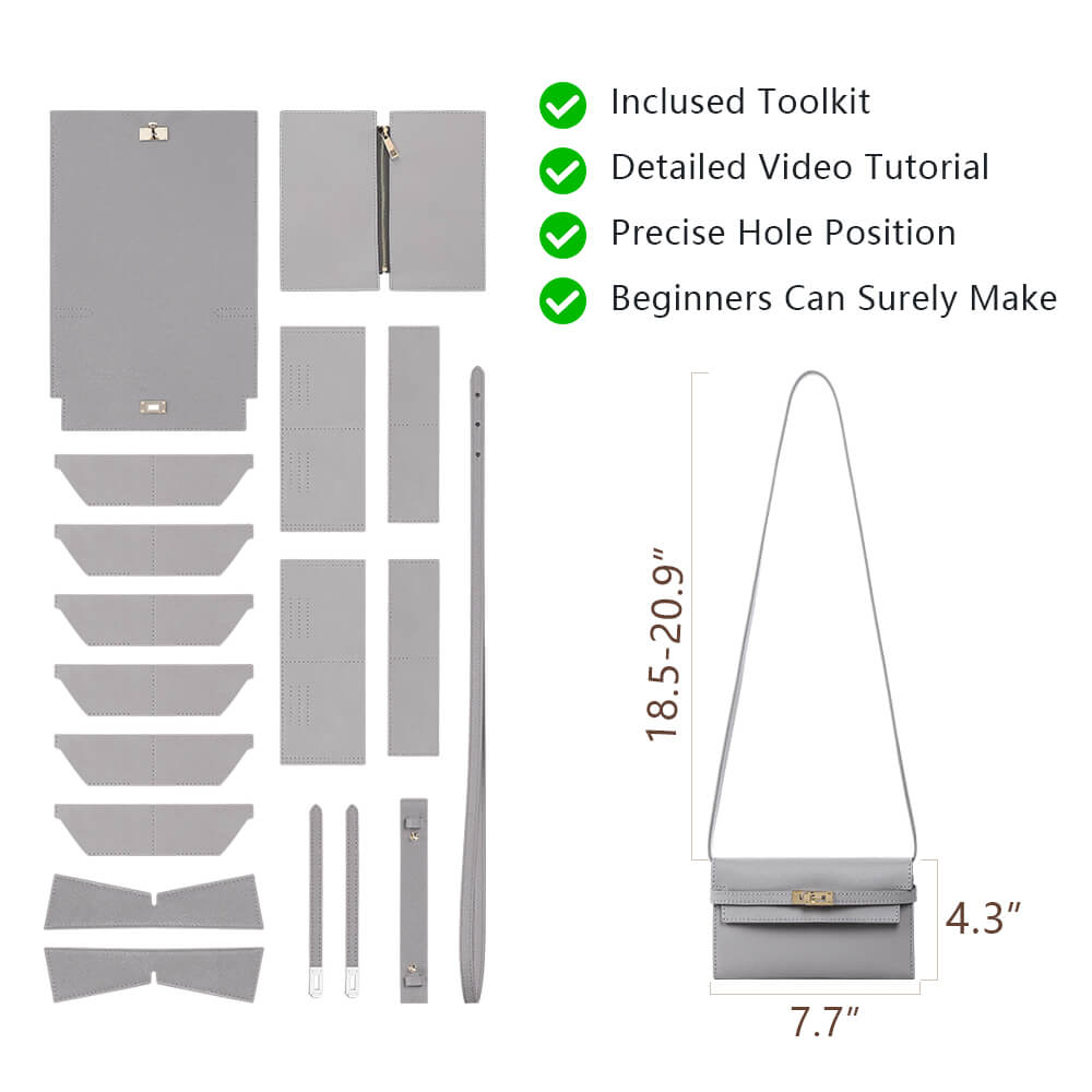 Split Leather DIY Wallet Kit-Solace Leather DB891