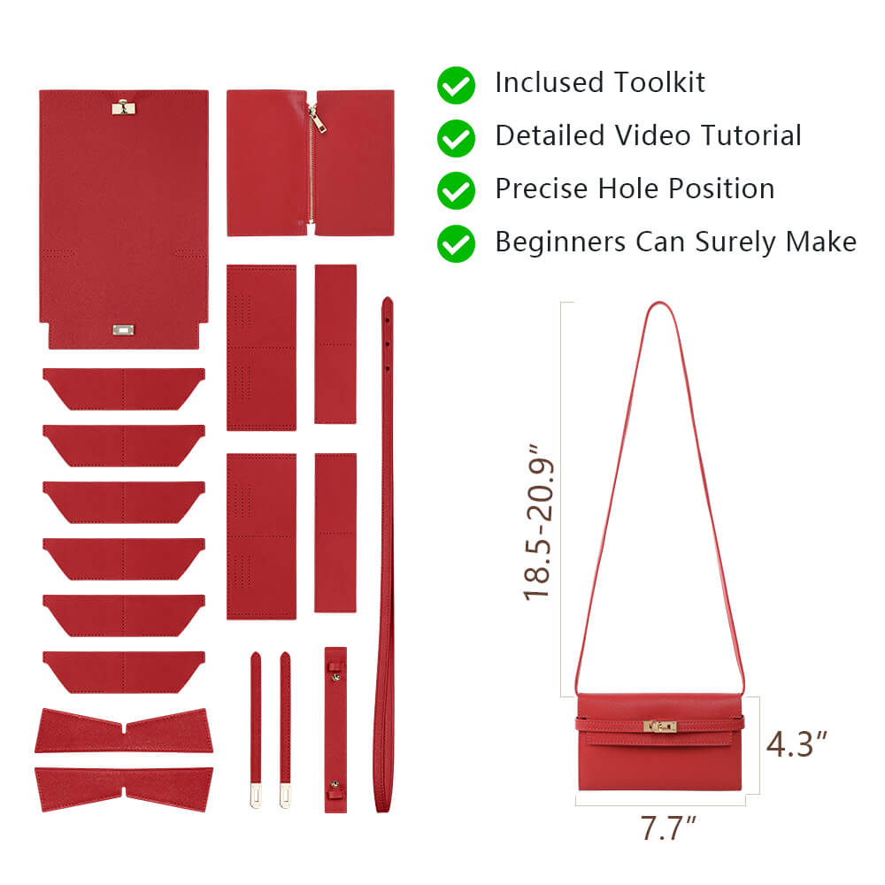 Split Leather DIY Wallet Kit-Solace Leather DB891