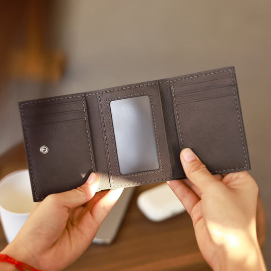 Top-Grain Leather DIY Wallet Kit for Men-Solace Leather DC033