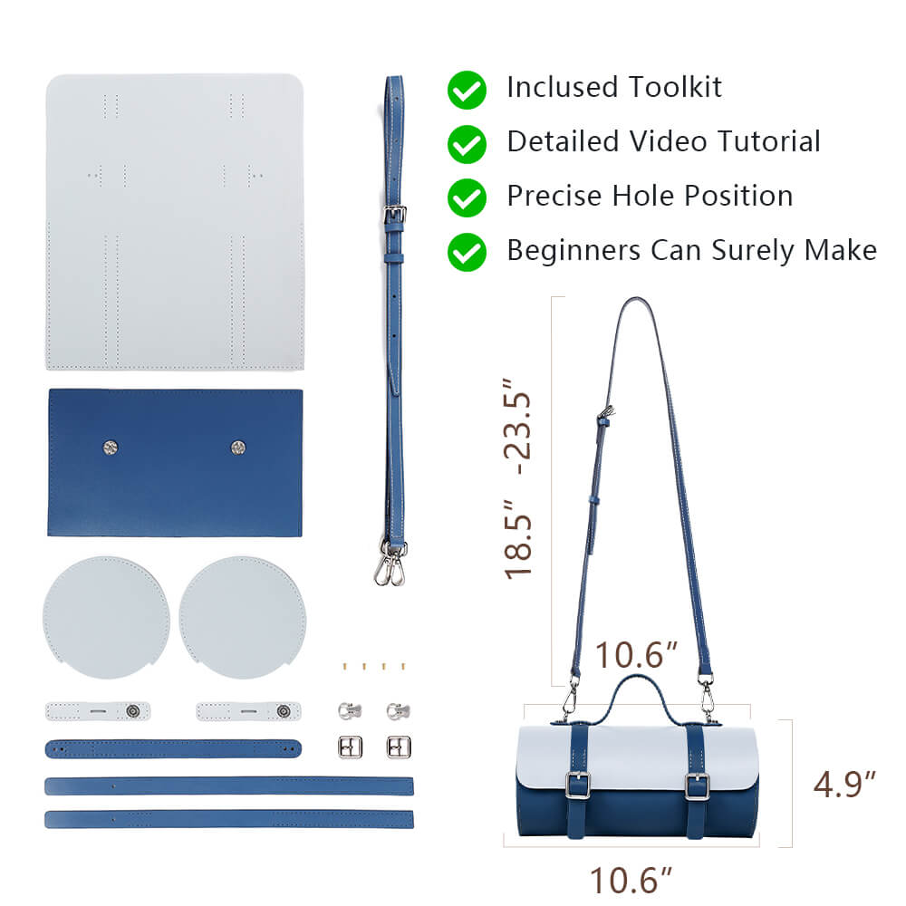 Split Leather DIY Handbag Kit-Solace Leather DB888