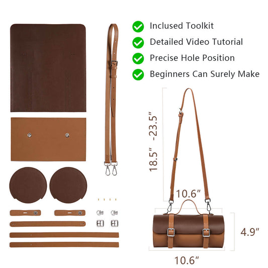 Genuine Leather DIY Handbag Kit-Solace Leather DB888