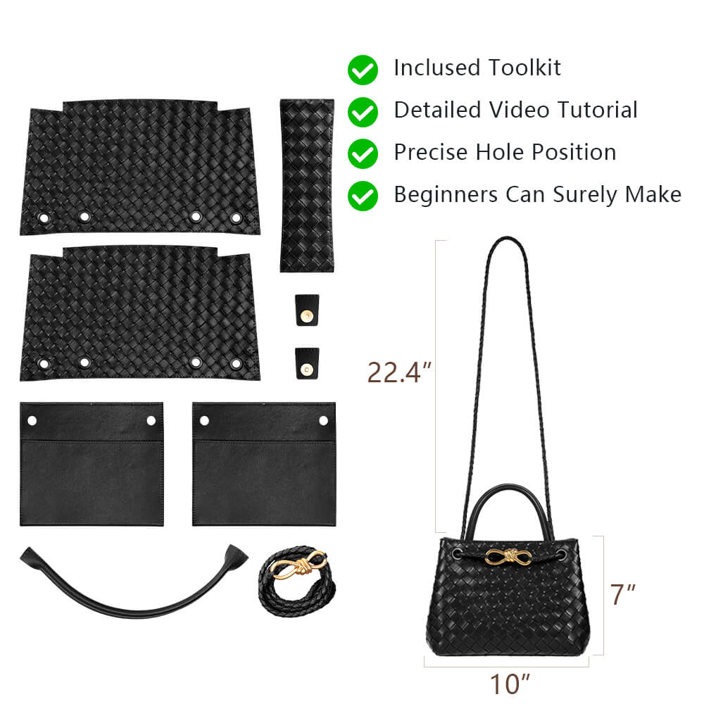 Split Leather DIY Handbag Kit-Solace Leather DB556