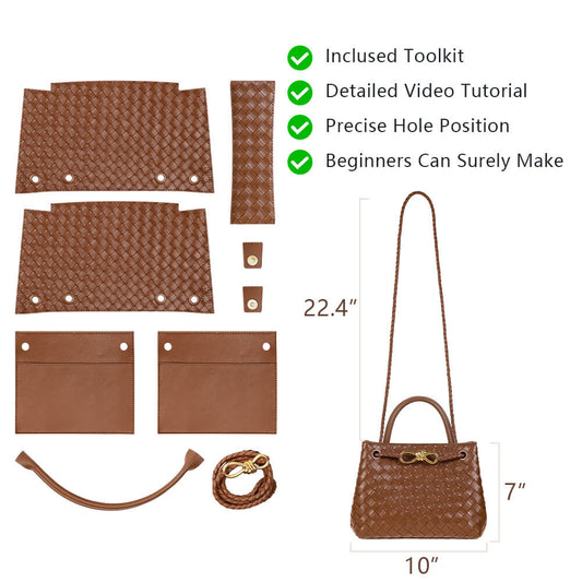 Genuine Leather DIY Handbag Kit-Solace Leather DB556