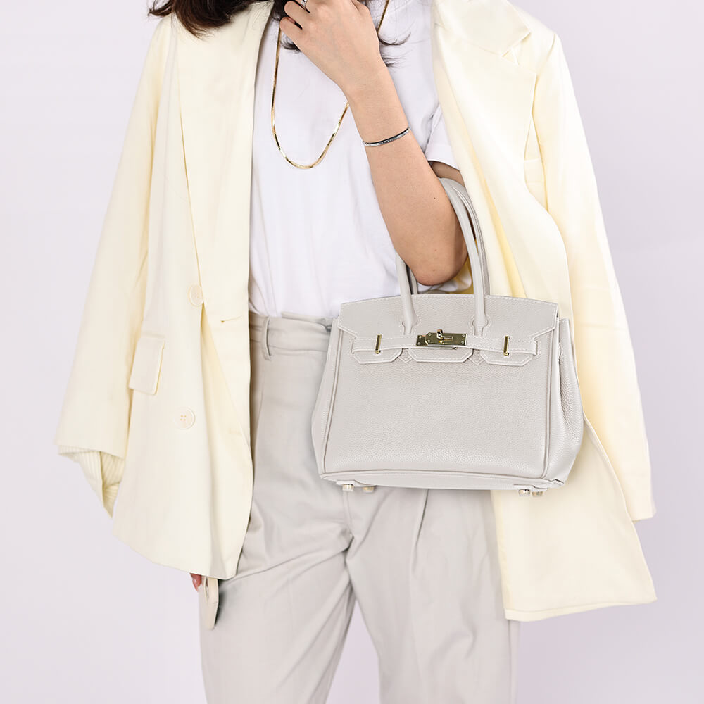 Litchi Grain Top-Grain Leather Handbag Making Kit-Solace Leather DB843