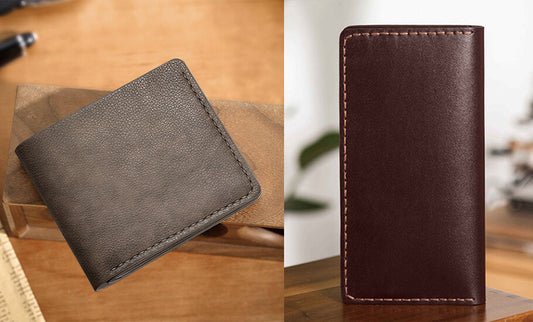 Leather Gifts for Him - Hand-sew a wallet or bag as a gift.