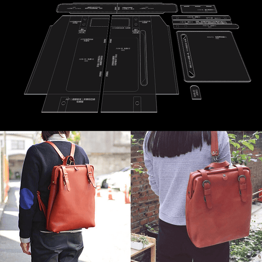 Solace Leather Backpack Template