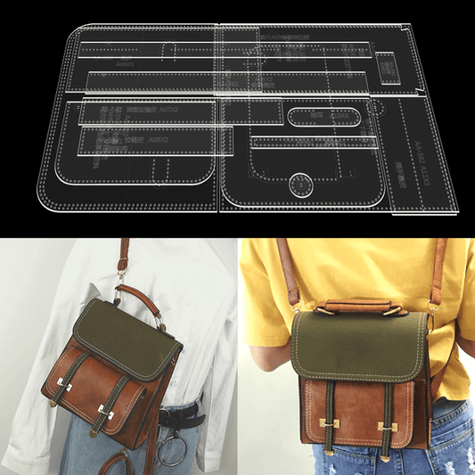 Solace Leather Backpack Template