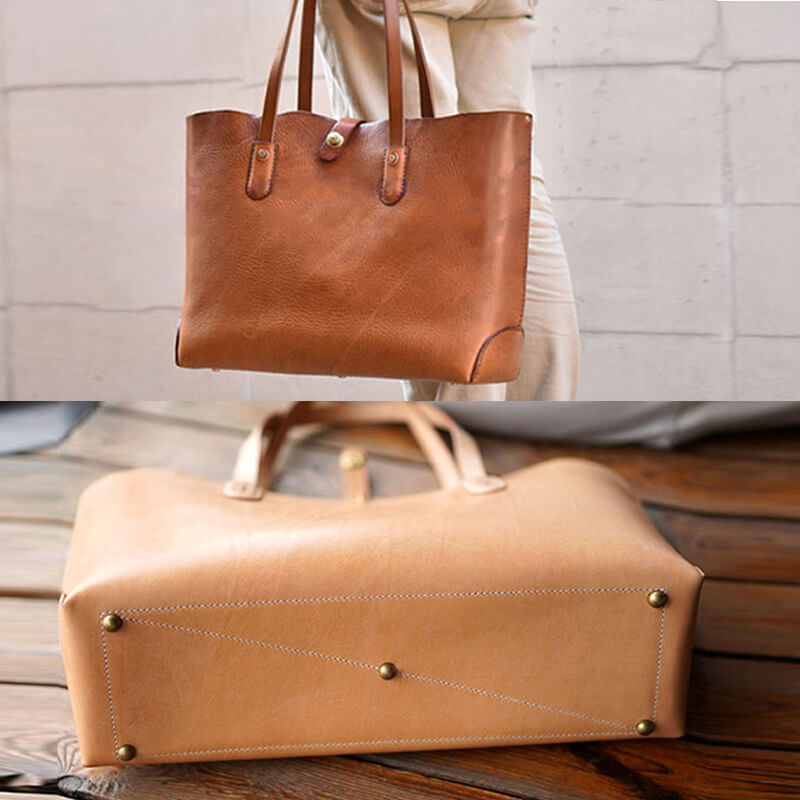 Solace Leather Tote Bag Template