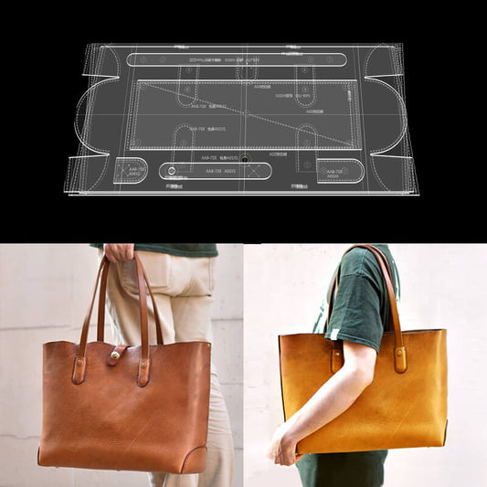 Solace Leather Tote Bag Template