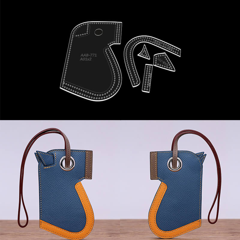 Solace Leather Keychain Template