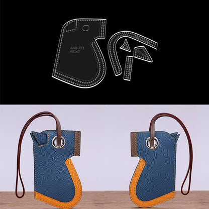 Solace Leather Keychain Template