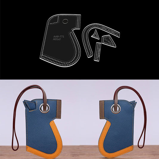 Solace Leather Keychain Template