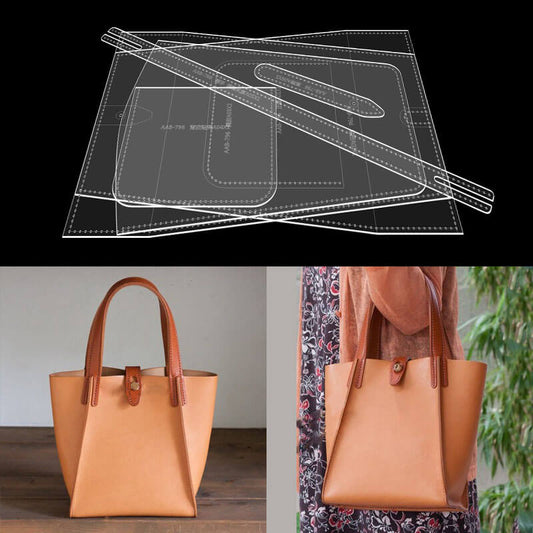 Solace Leather Tote Bag Template