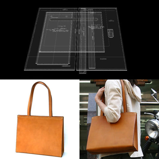 Solace Leather Tote Bag Template