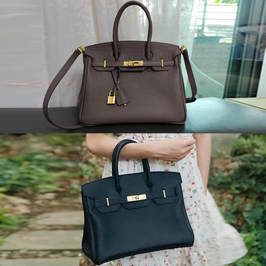 Solace Leather Birkin-Style Handbag Purse Template