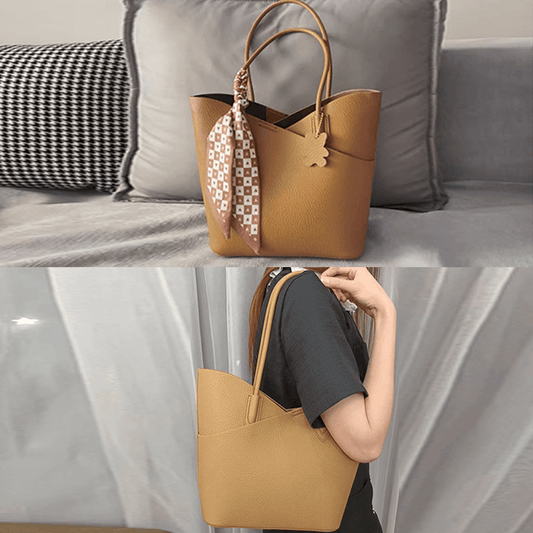 Solace Leather Tote Bag Template