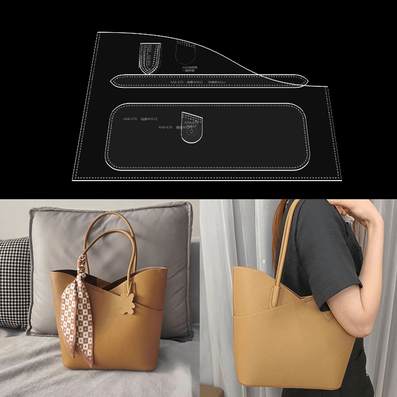 Solace Leather Tote Bag Template