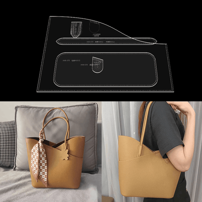 Solace Leather Tote Bag Template