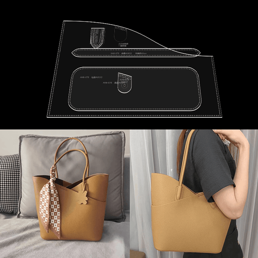Solace Leather Tote Bag Template