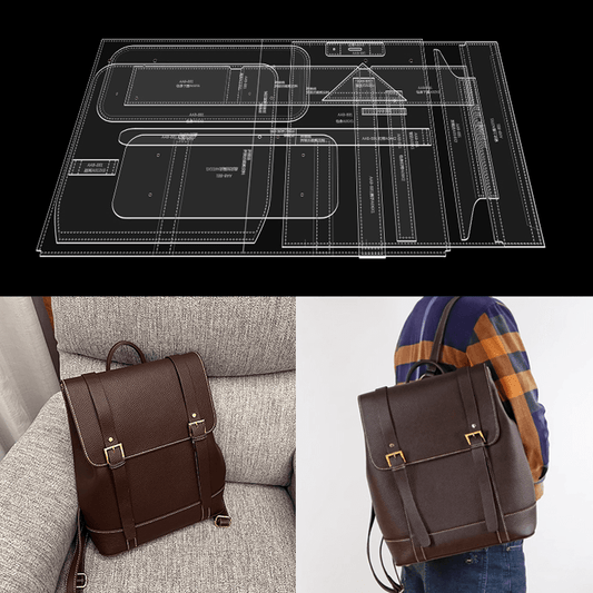 Solace Leather Backpack Template