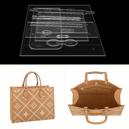 Solace Leather Tote Bag Template