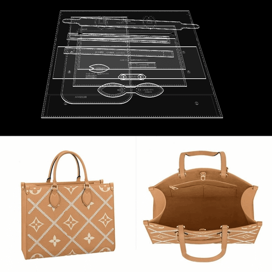 Solace Leather Tote Bag Template