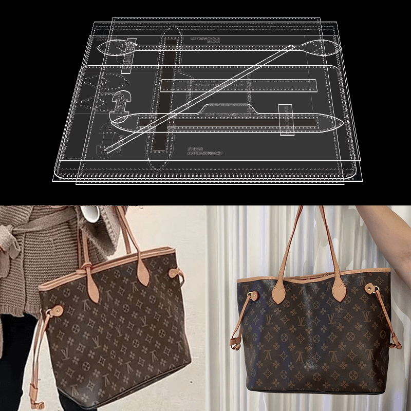 Solace Leather Tote Bag Template