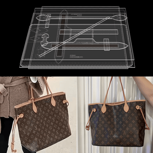 Solace Leather Tote Bag Template