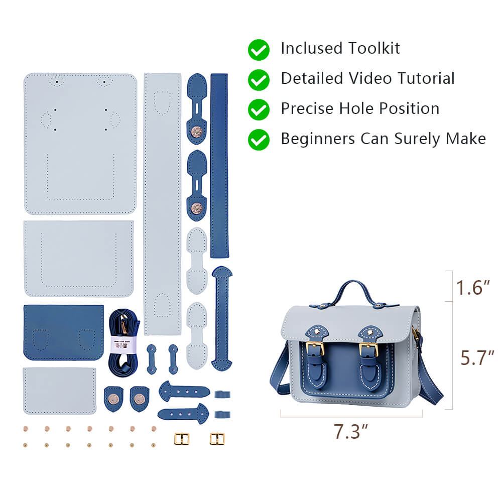 Genuine Leather DIY Handbag Kit-Solace Leather DB120