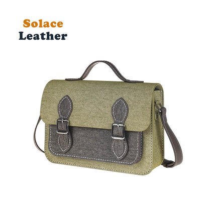 Denim-textured Leather DIY Handbag Kit-Solace Leather DB121N