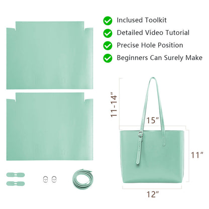 Split Leather DIY Tote Bag Kit-Solace Leather DB127