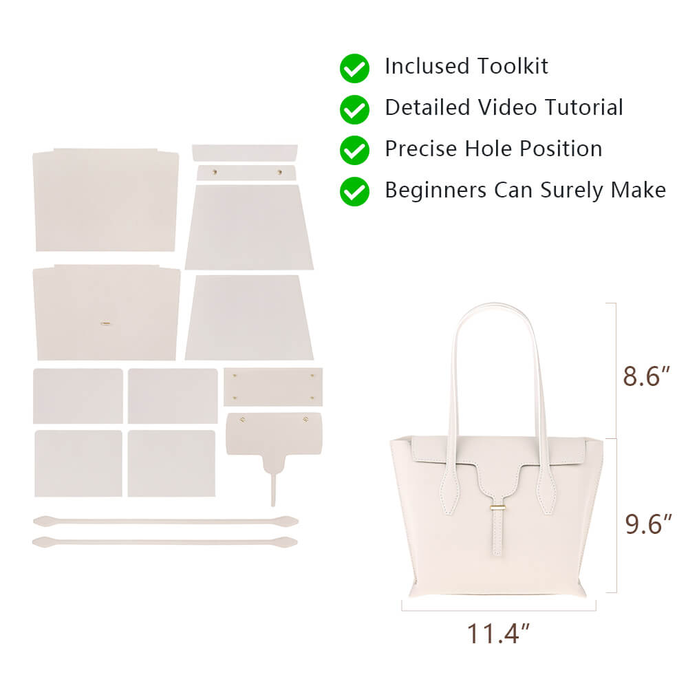 Genuine Leather DIY Tote Bag Kit-Solace Leather DB501