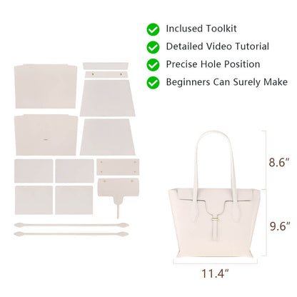 Genuine Leather DIY Tote Bag Kit-Solace Leather DB501