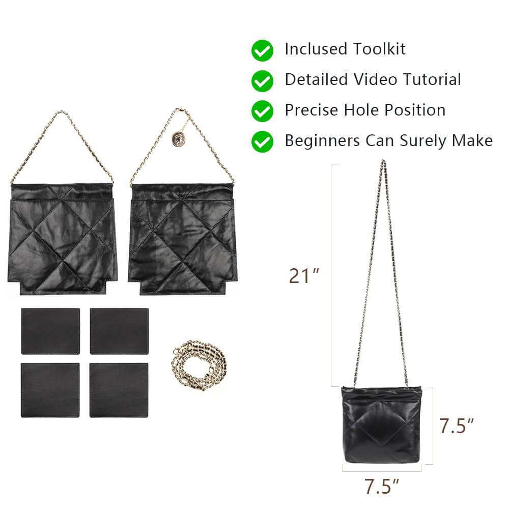 Top-Grain Leather Bag DIY Kit-Solace Leather DB503S