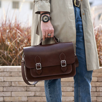 Split Leather Men's Messenger Bag DIY Kit-Solace Leather DB504