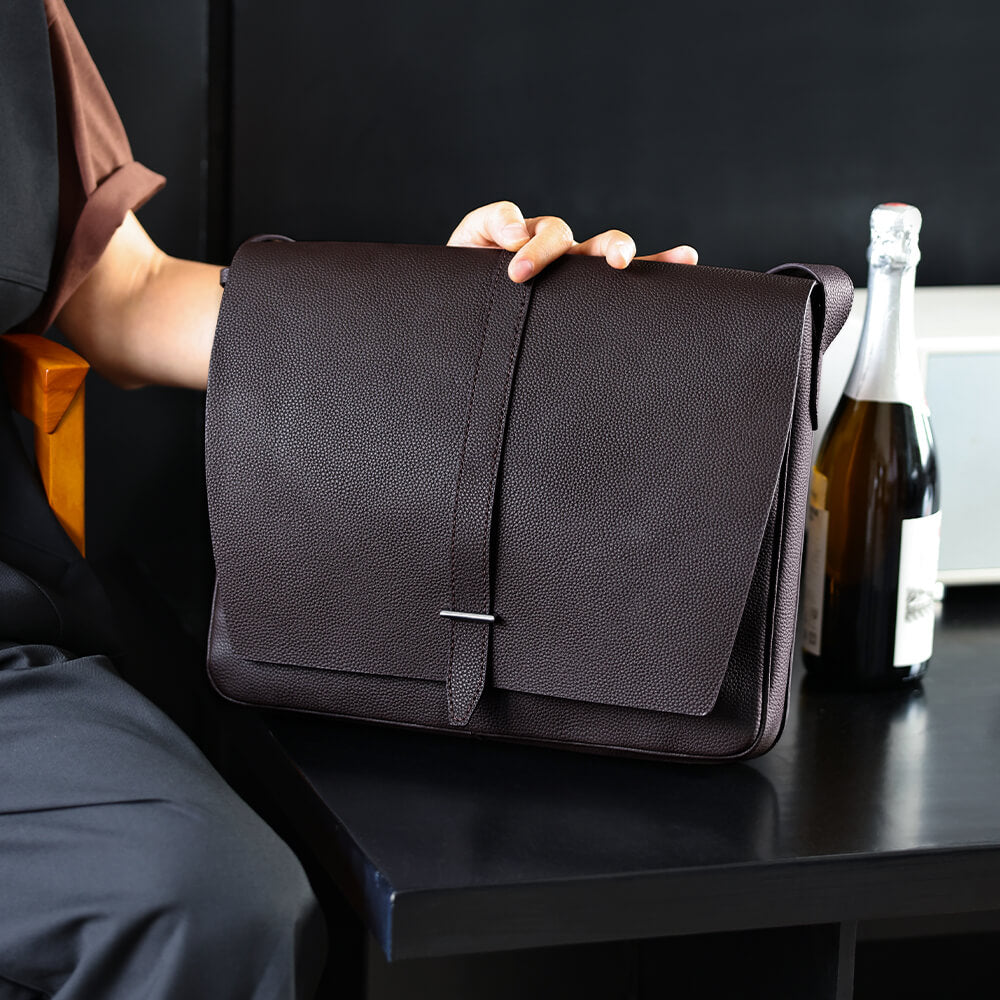 Top- Grain Leather Messenger Bag DIY Kit-Solace Leather DB516