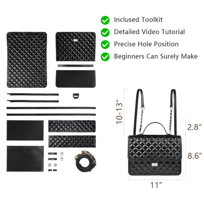 Top-Grain Leather DIY Backpack Kit-Solace Leather DB521