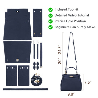 Top-Grain Leather Handbag DIY Kit-Solace Leather DB531