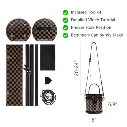 Top-Grain Leather Handbag DIY Kit-Solace Leather DB532