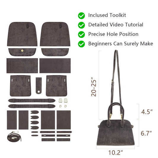 Genuine Leather DIY Handbag Kit-Solace Leather DB535