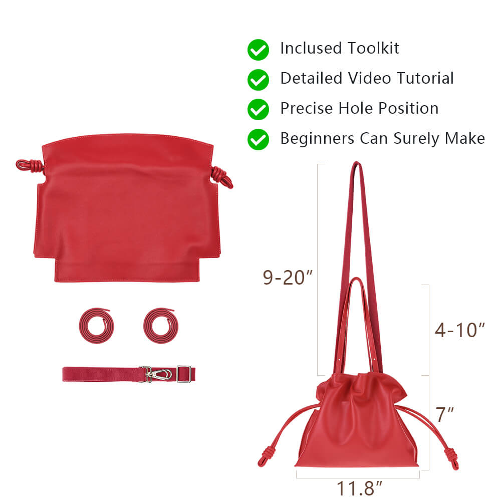 Split Leather DIY Handbag Kit-Solace Leather DB540