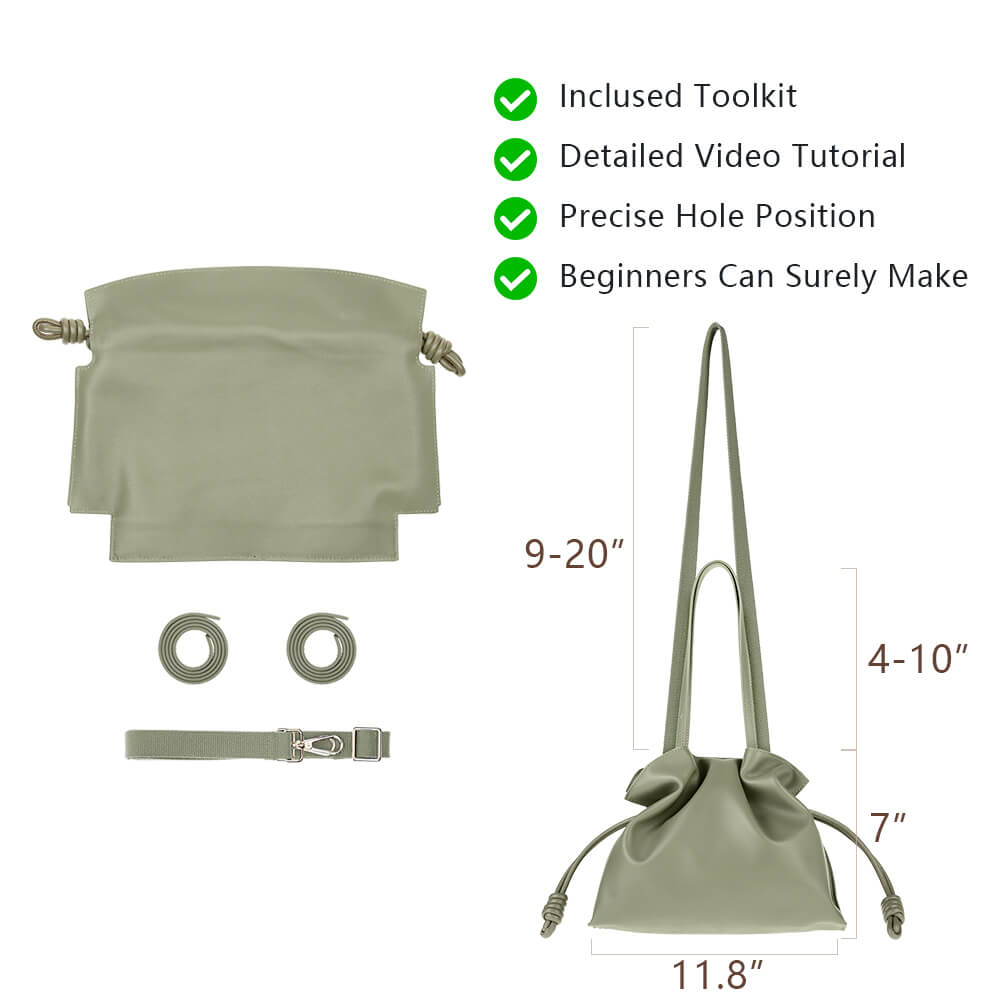 Split Leather DIY Handbag Kit-Solace Leather DB540