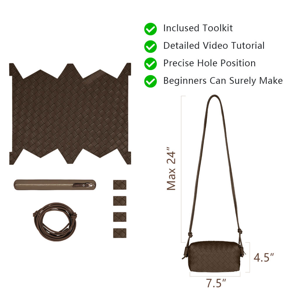 Split Leather Bag DIY Kit-Solace Leather DB541