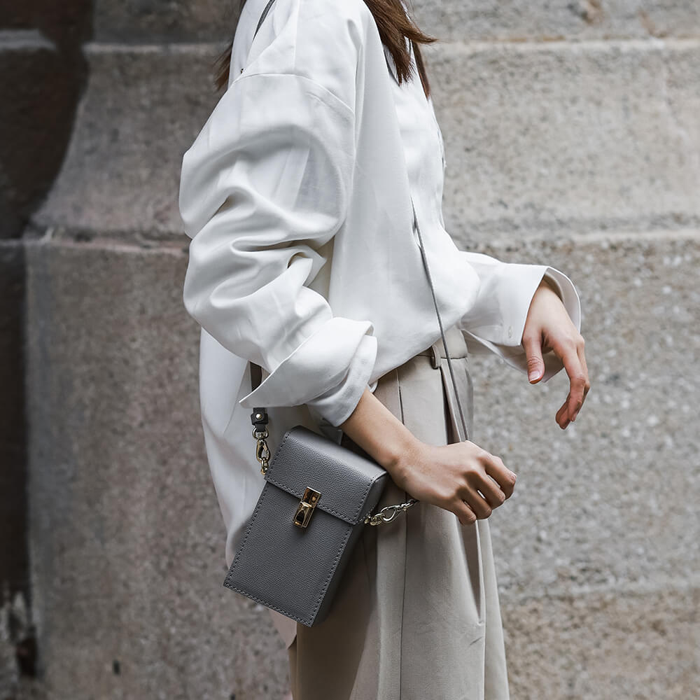 Split Leather DIY Crossbody Small Bag kit-Solace Leather DB679