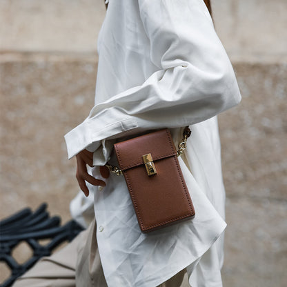 Split Leather DIY Crossbody Small Bag kit-Solace Leather DB679