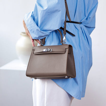 Top-Grain Epsom Leather Handbag DIY Kit-Solace Leather DB697