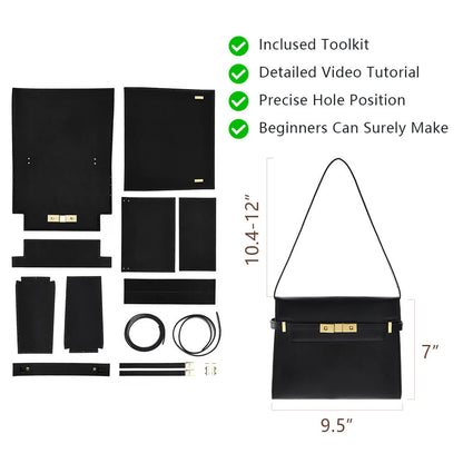 Genuine Leather DIY Shoulder Bag Kit-Solace Leather DB721