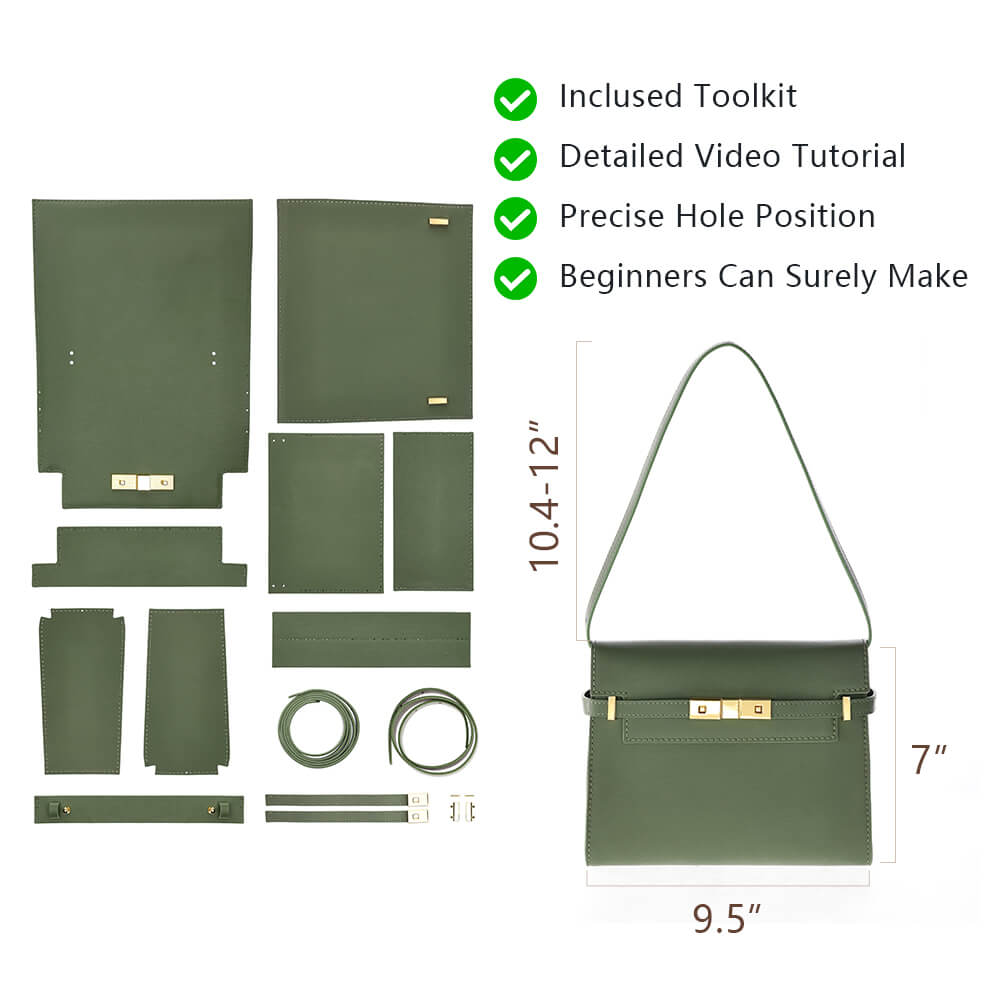 Genuine Leather DIY Shoulder Bag Kit-Solace Leather DB721